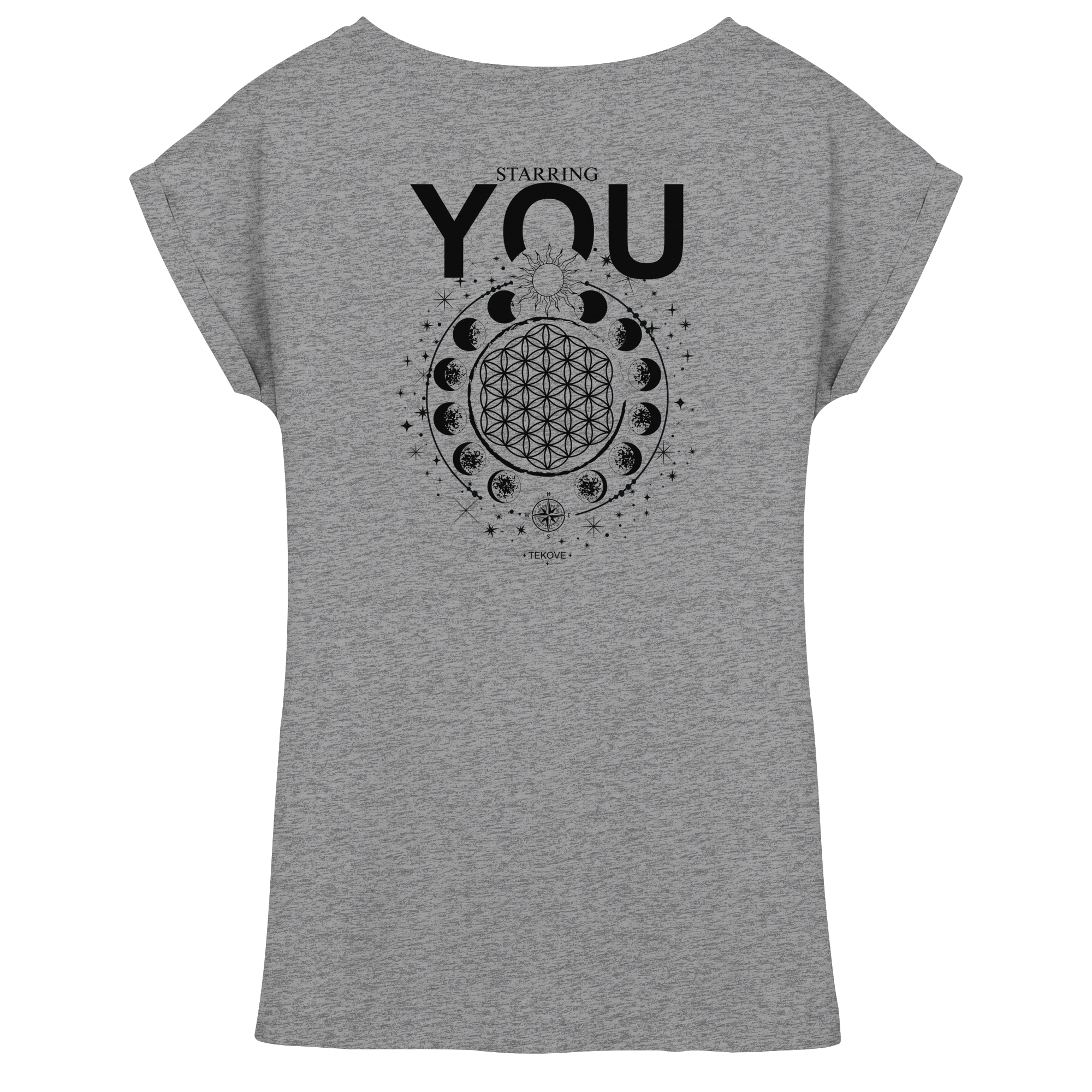 STARRING YOU - Womens Extended Shoulder T-Shirt
