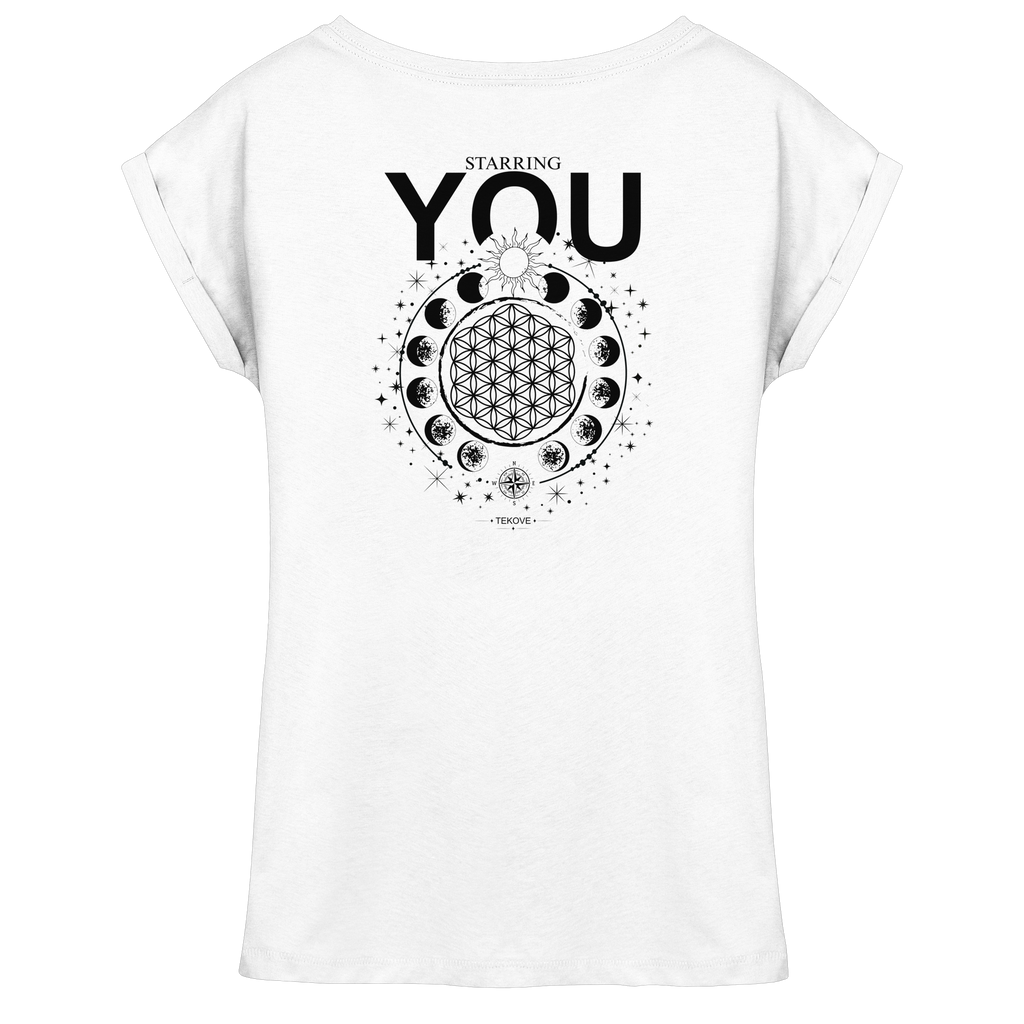 STARRING YOU – Damen-T-Shirt mit überschnittenen Schultern